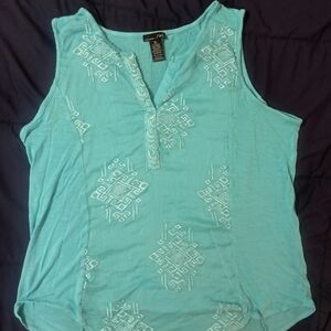 Aqua Sleeveless Top by Xhilaration